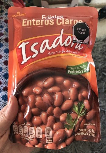 isadora beans in a packet.