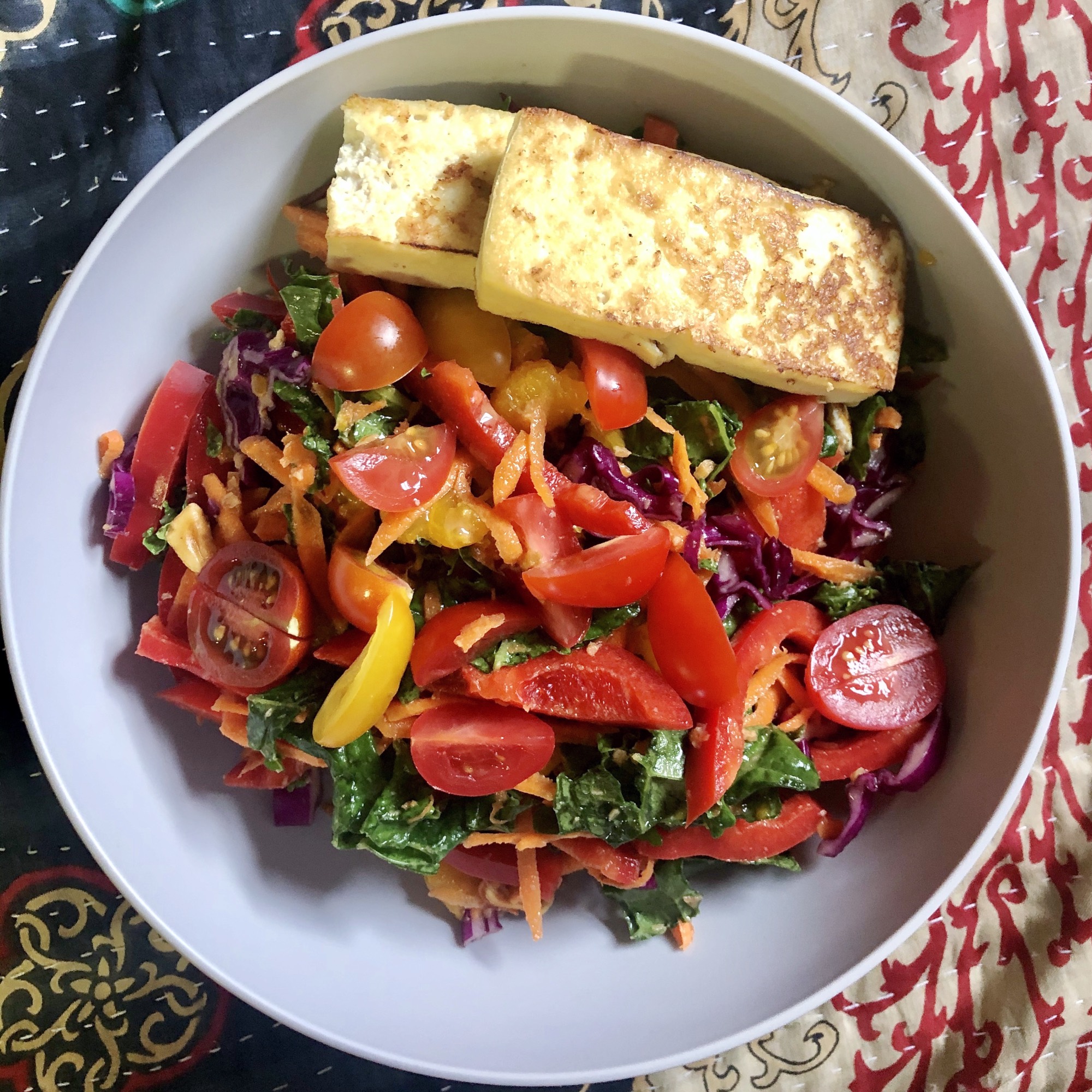 AsianStyle Cabbage Kale Salad