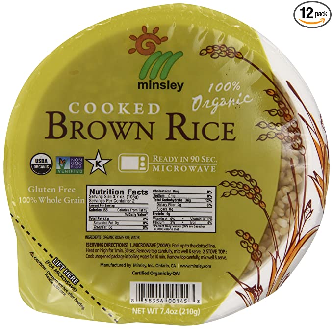 Organic Cooked Brown Rice