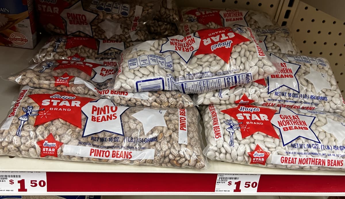 dried beans at family dollar.
